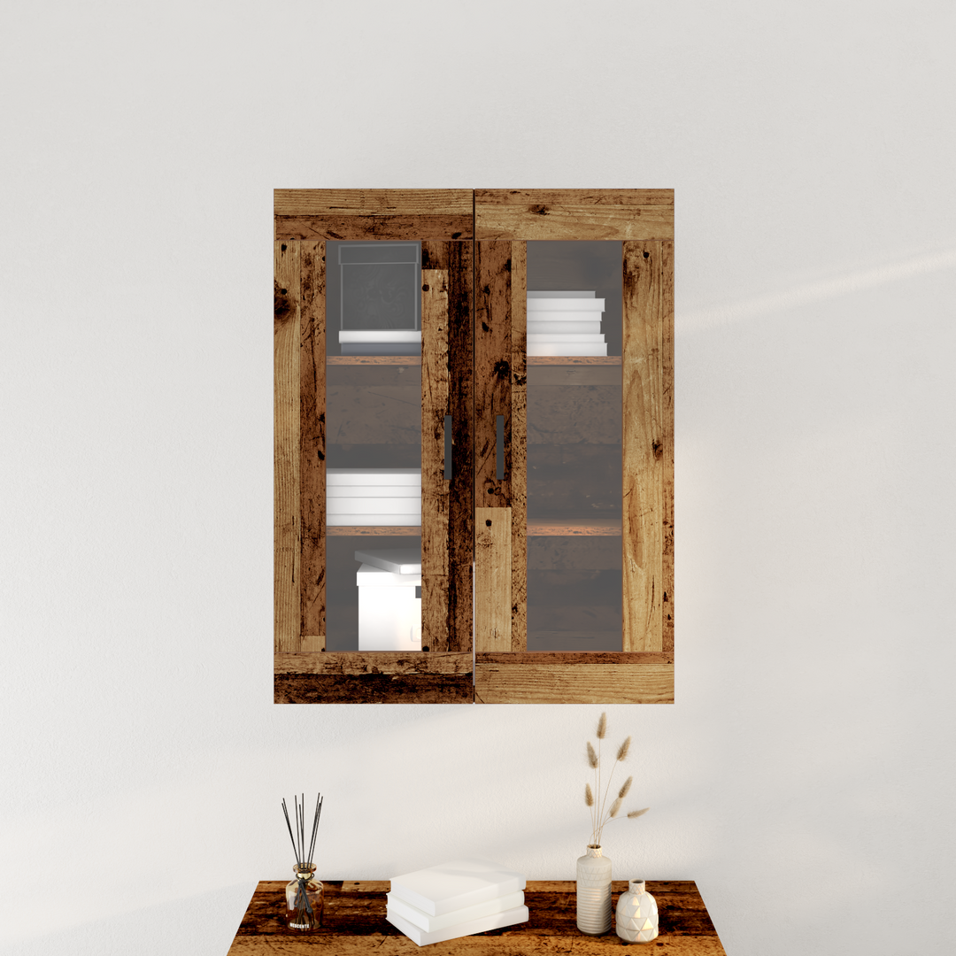 Vægskab Gammelt træ 69,5 x 34 x 90 cm Konstrueret træ