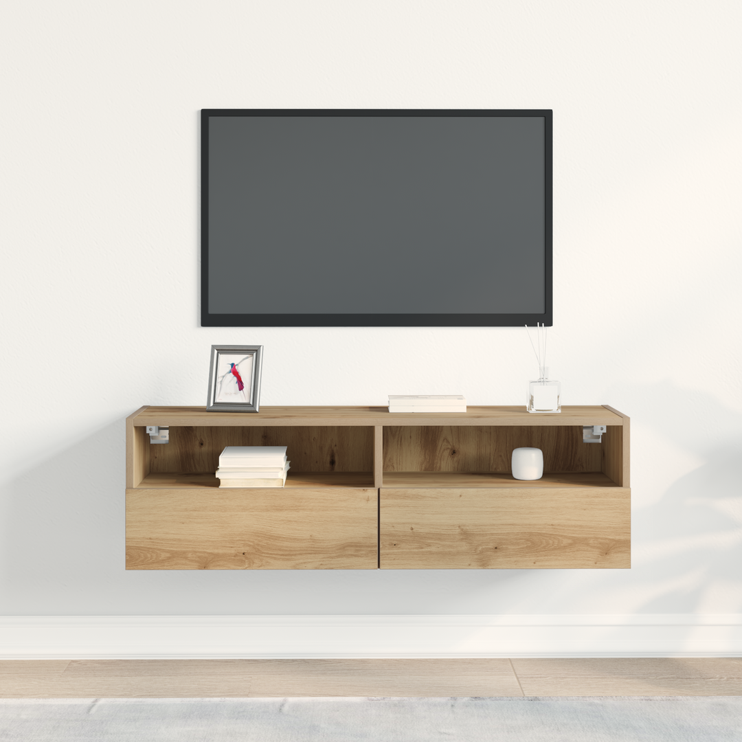 TV vægskab artisan eg 100 x 30 x 30 cm Konstrueret træ