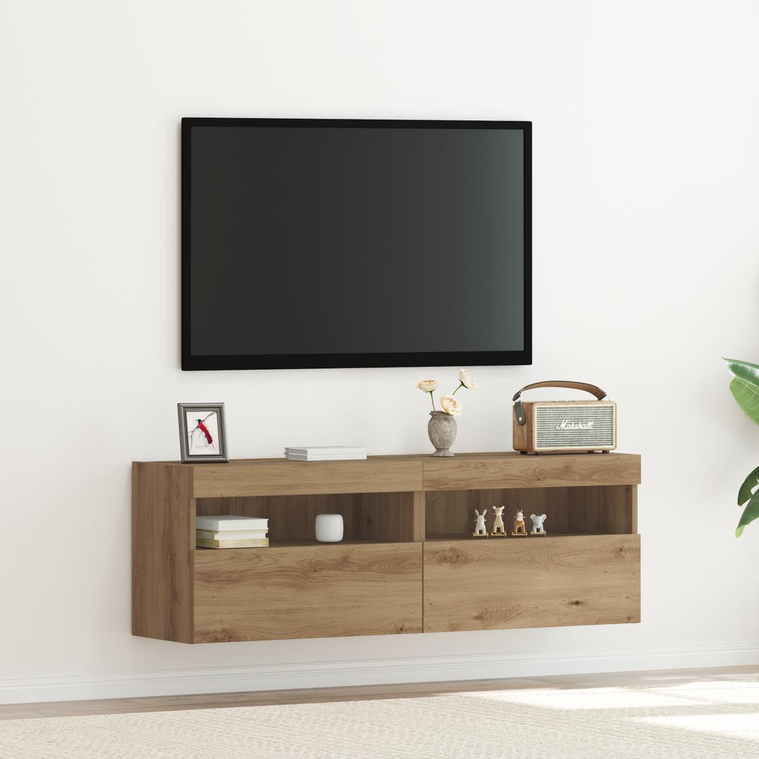 TV vægskab 2 pcs artisan eg 60 x 30 x 40 cm Konstrueret træ