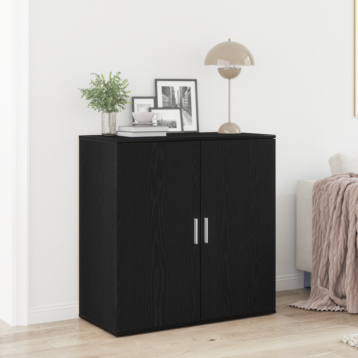 Sideboard Sort eg 79 x 38 x 80 cm Konstrueret træ