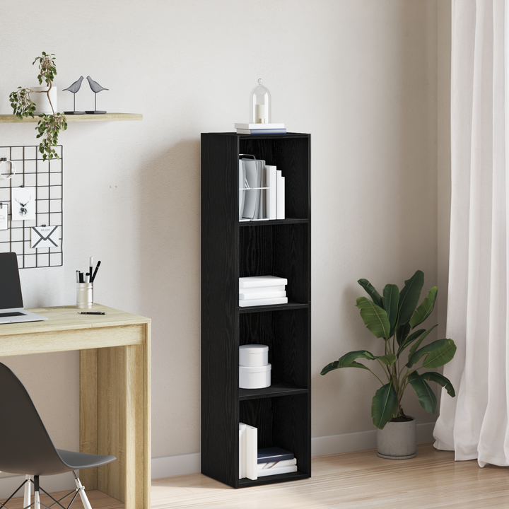 | Bogskab | Sort eg 36 x 30 x 143 cm Konstrueret træ