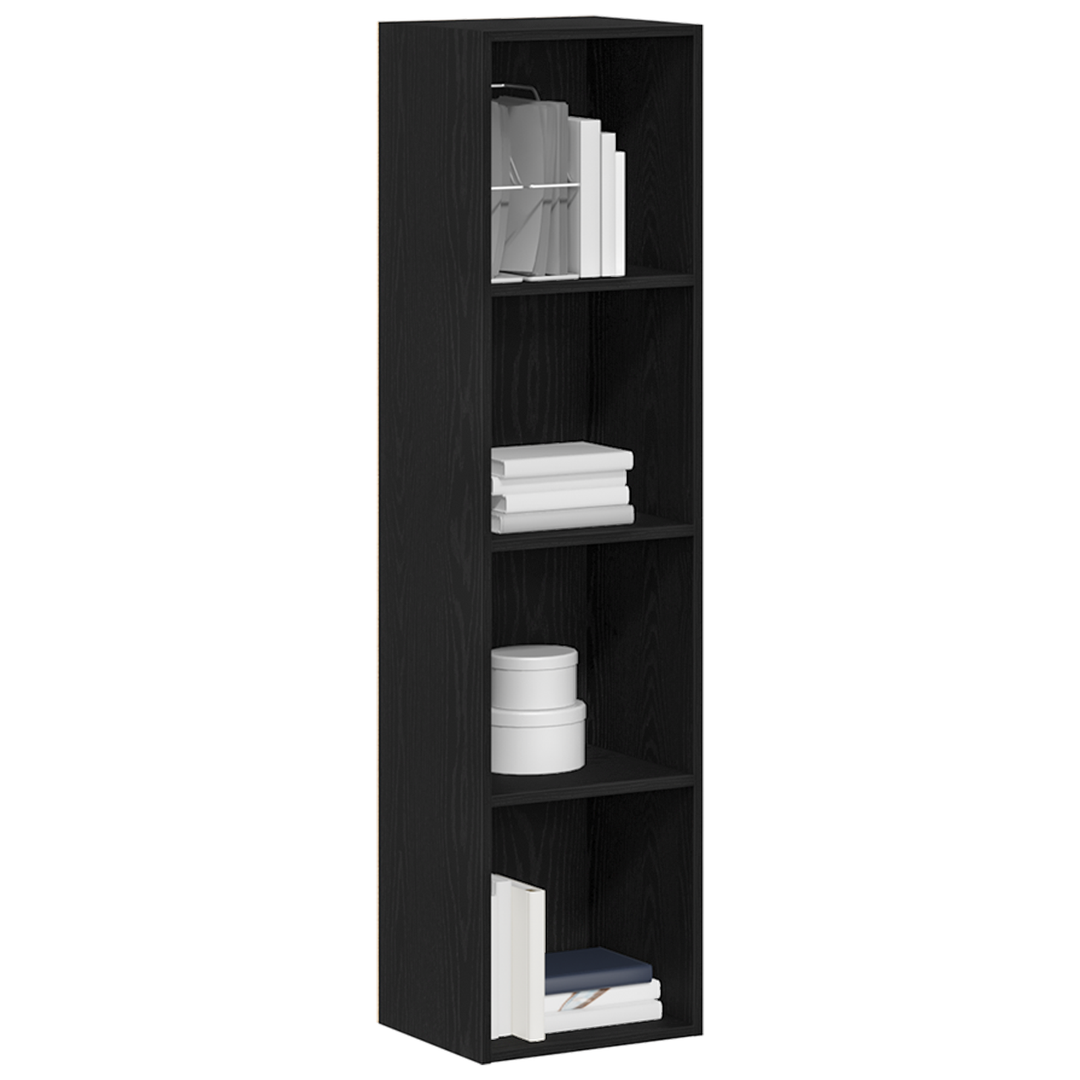 | Bogskab | Sort eg 36 x 30 x 143 cm Konstrueret træ