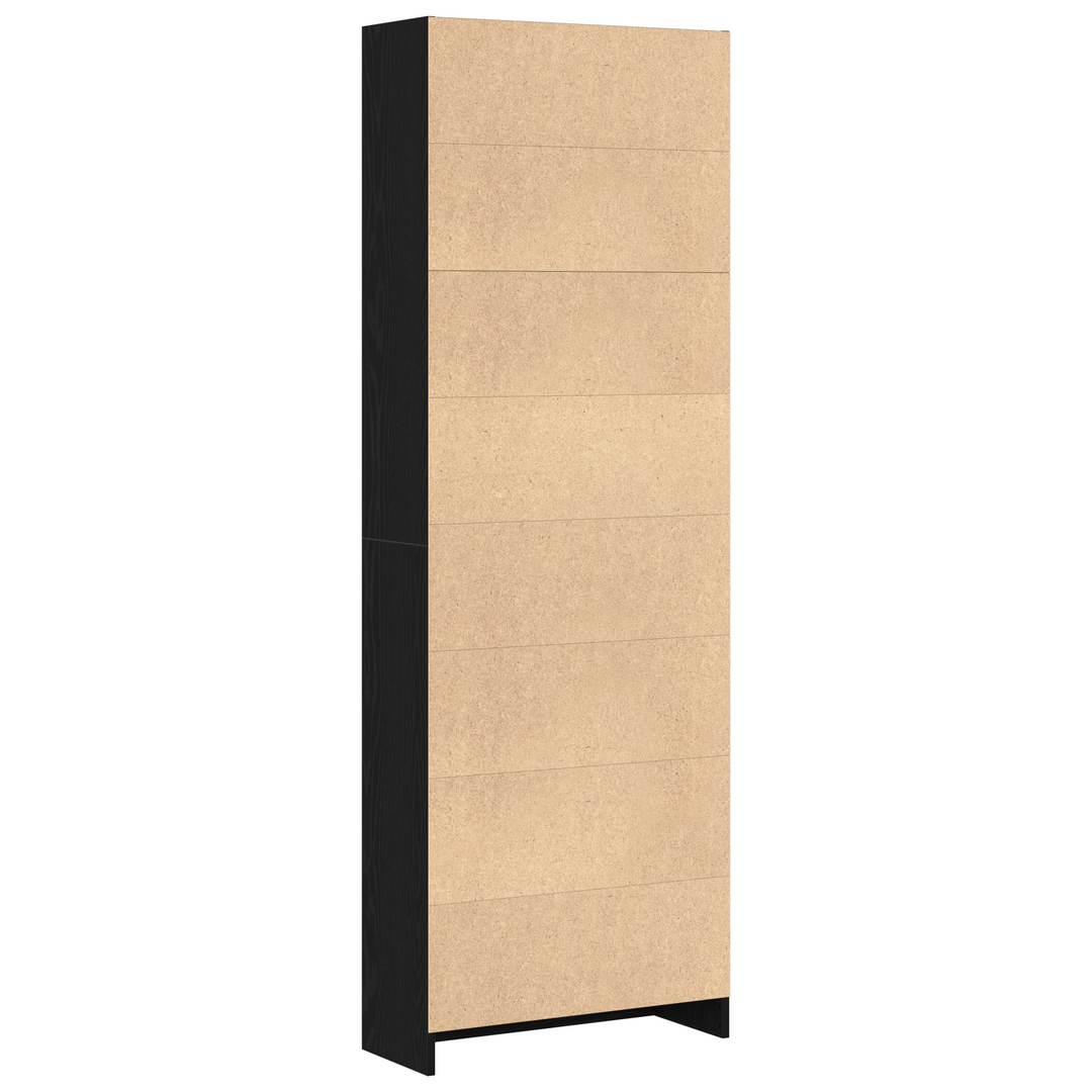 Bogreol Sort eg 60 x 24 x 176 cm Konstrueret træ