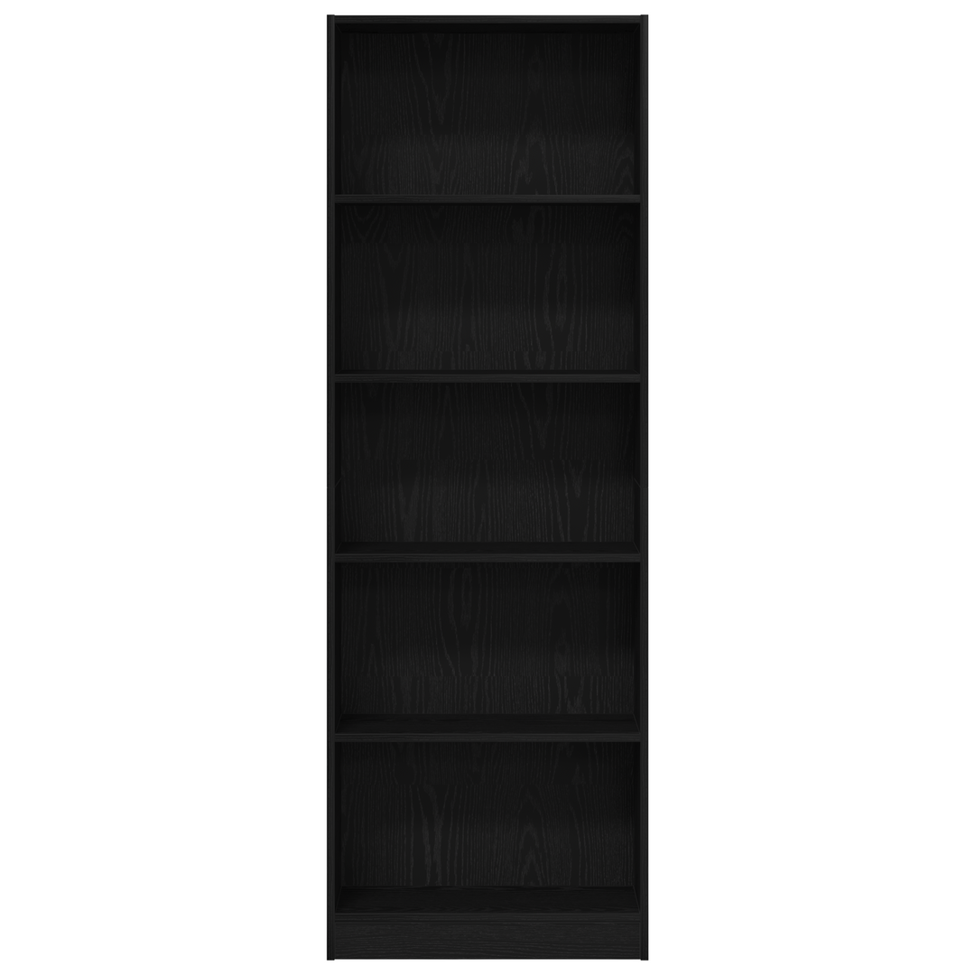 Bogreol Sort eg 60 x 24 x 176 cm Konstrueret træ