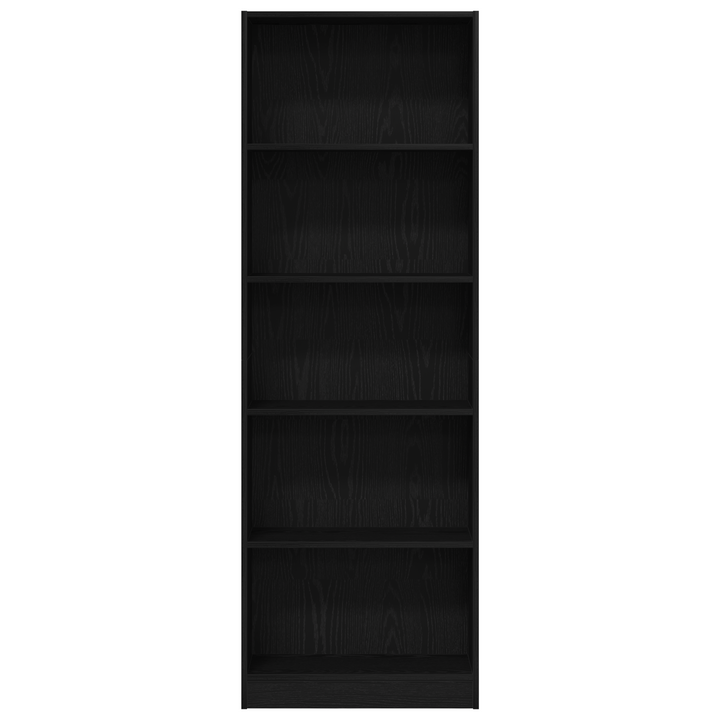 Bogreol Sort eg 60 x 24 x 176 cm Konstrueret træ