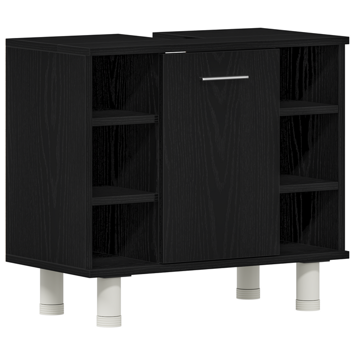 Badeværelsesskab Sort eg 60 x 32 x 54 cm Konstrueret træ