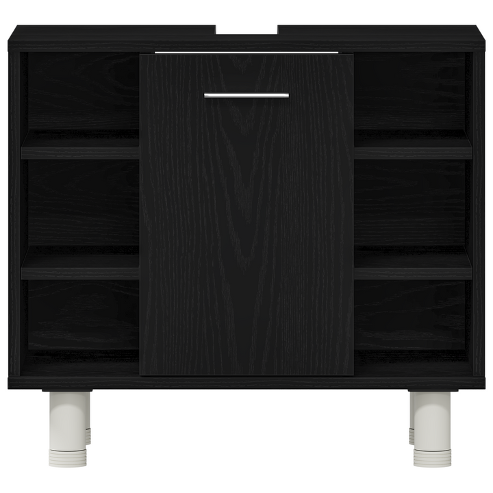Badeværelsesskab Sort eg 60 x 32 x 54 cm Konstrueret træ