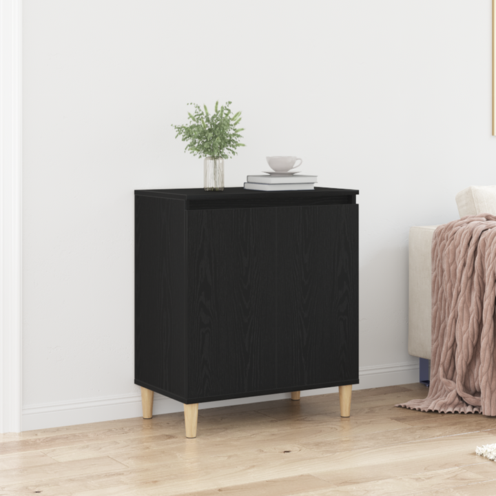 Sideboard Sort eg 60 x 35 x 70 cm Konstrueret træ