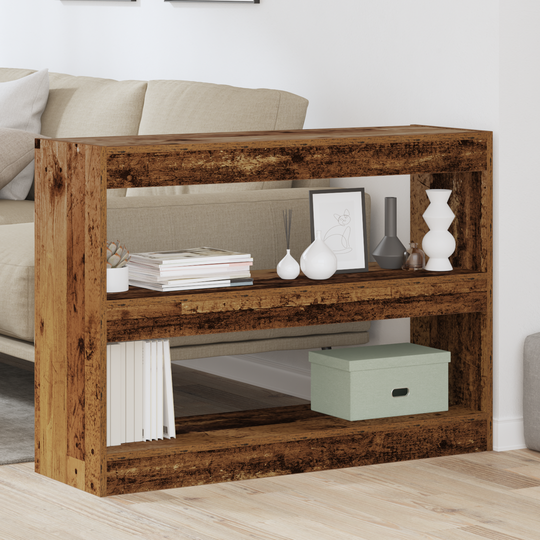 Bogreol Gammelt træ 100 x 30 x 72 cm Konstrueret træ
