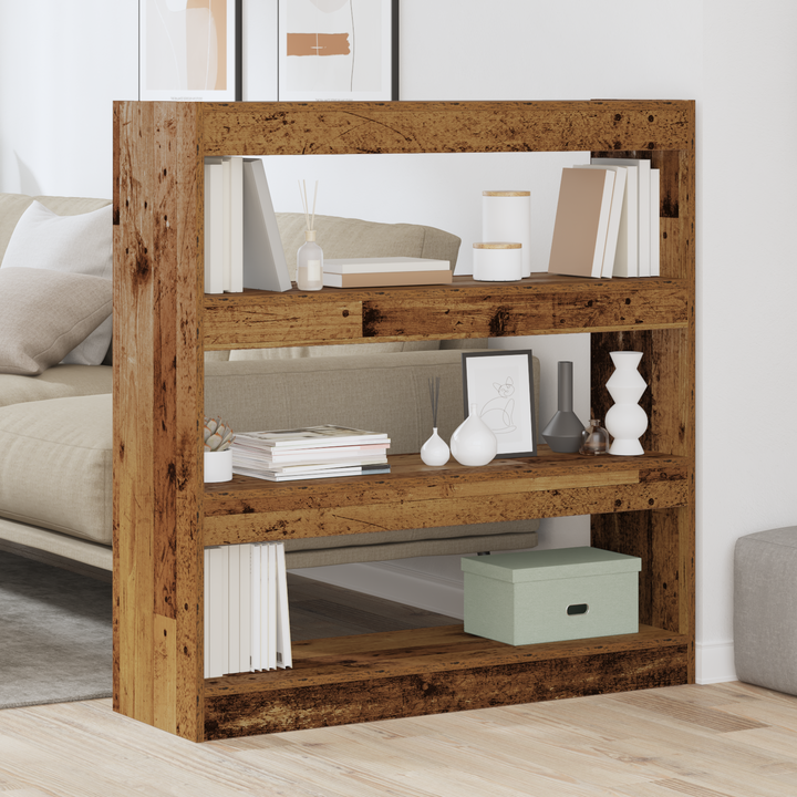 Bogskab Gammelt træ 100 x 30 x 103 cm Konstrueret træ