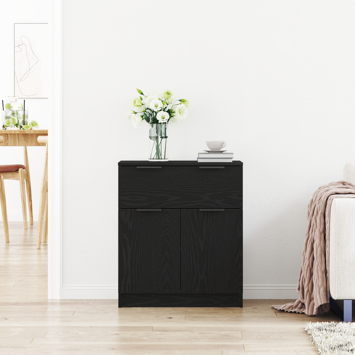 Sideboard Sort eg 60 x 30 x 70 cm Konstrueret træ