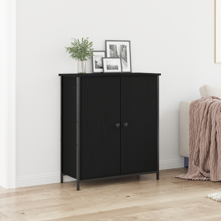 Sideboard Sort eg 70 x 30 x 80 cm Konstrueret træ