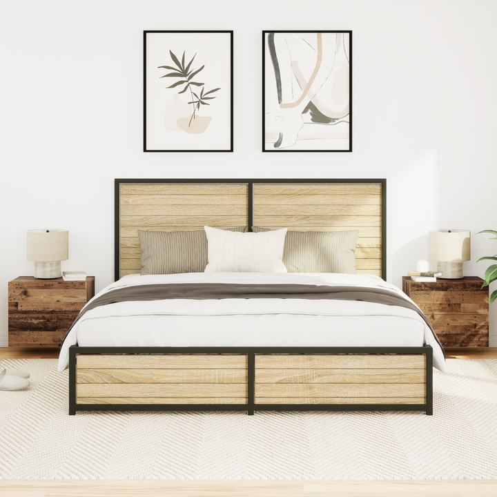 Natskab 2 pcs Gammelt træ 50 x 39 x 41 cm Konstrueret træ