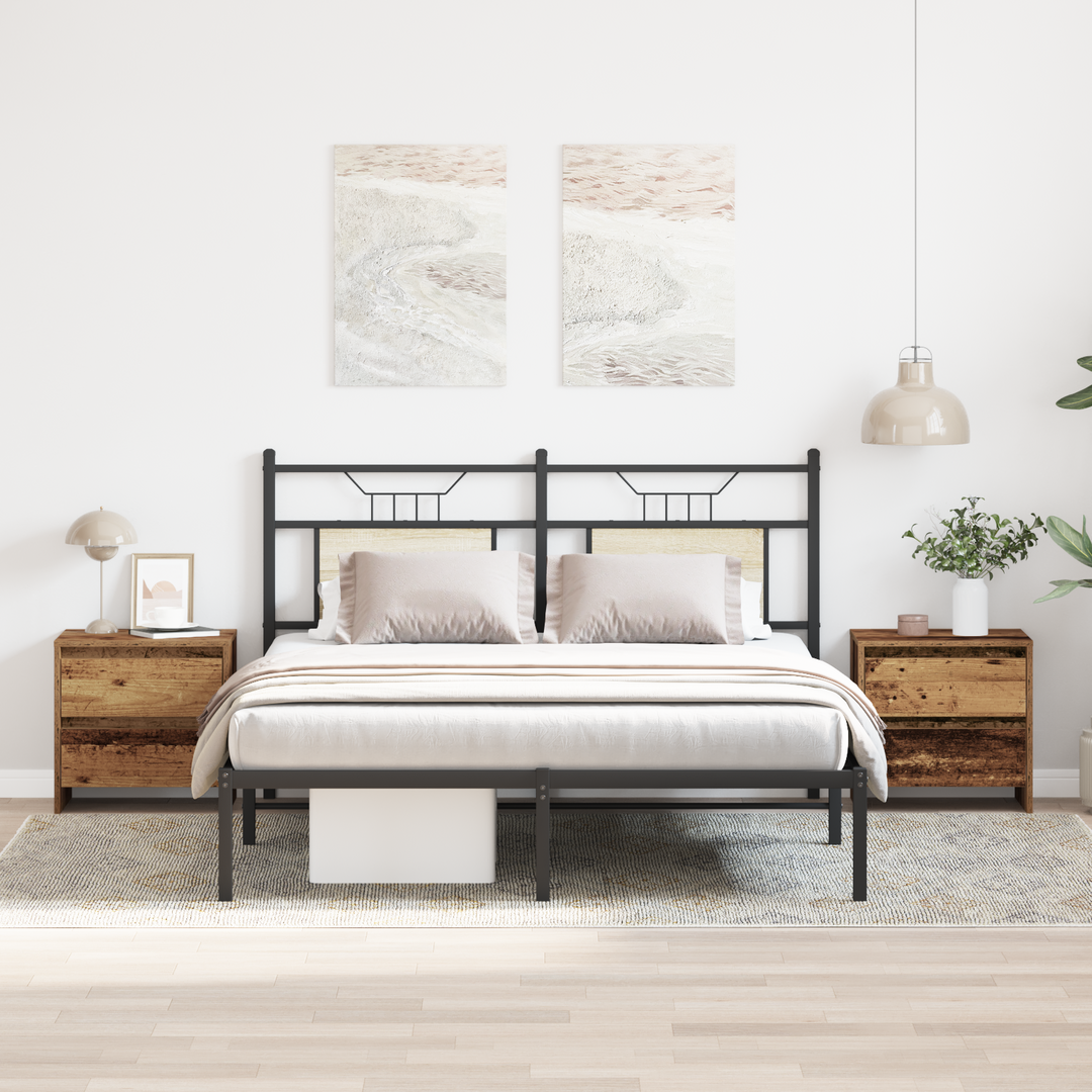 Natskab 2 pcs Gammelt træ 45 x 34 x 44,5 cm Konstrueret træ