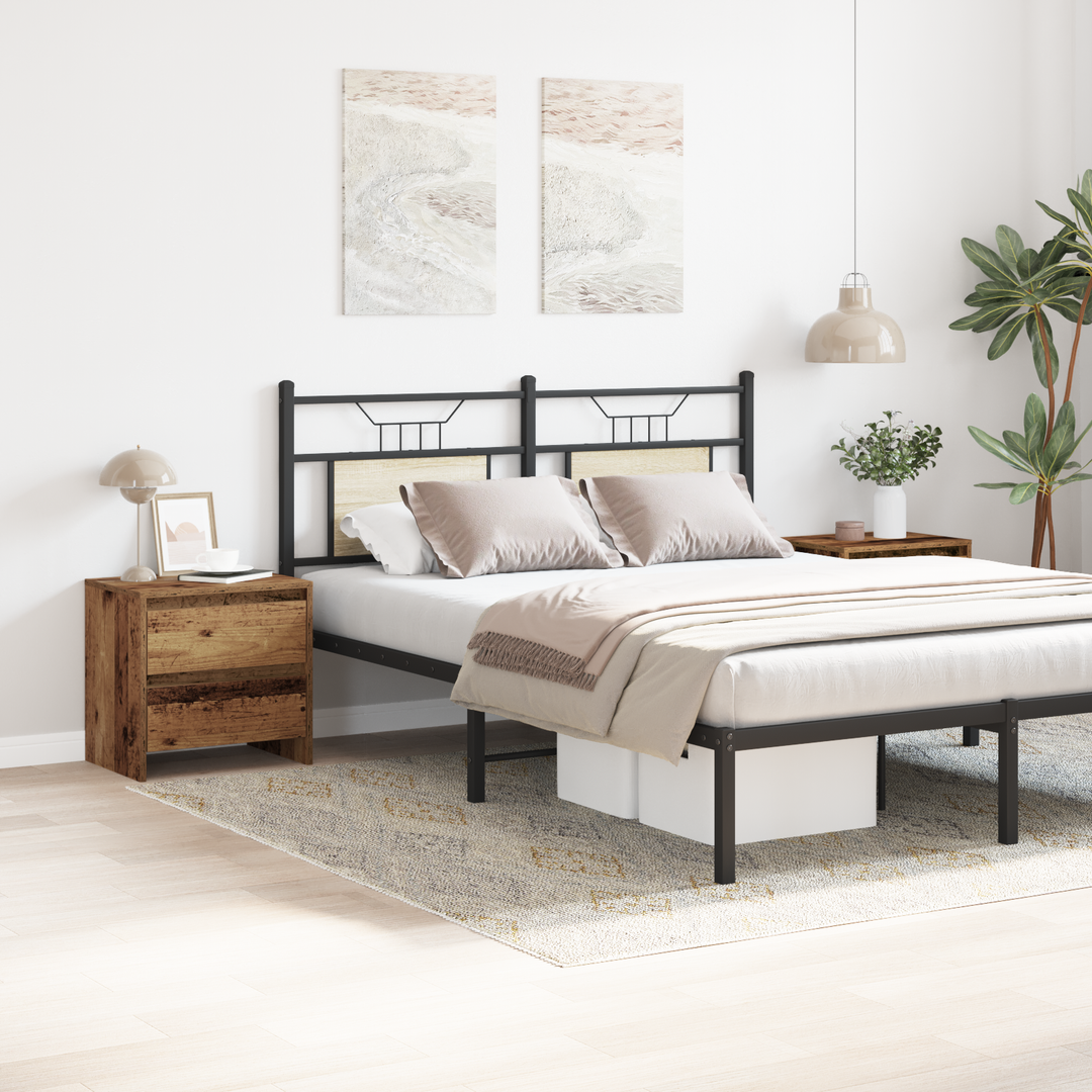 Natskab 2 pcs Gammelt træ 45 x 34 x 44,5 cm Konstrueret træ