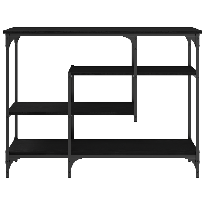 Konsolbord Sort eg 100 x 35 x 75 cm Laminat træ og metal