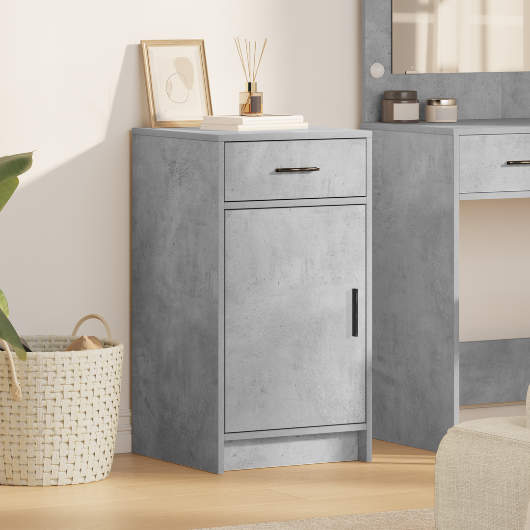 Sideboard Beton Grå 40 x 40.5 x 75 cm Konstrueret træ