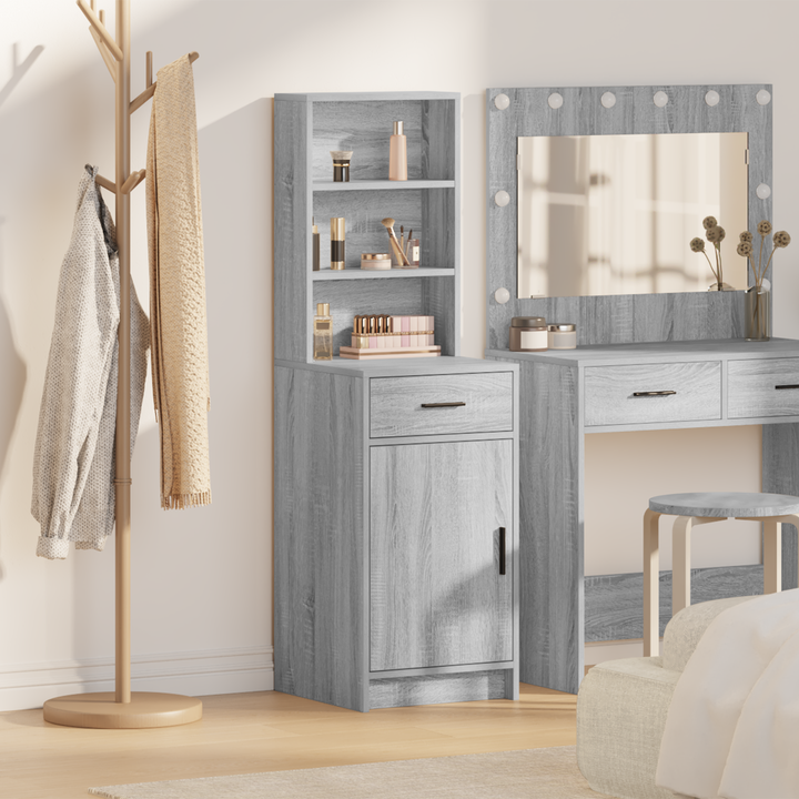 Highboard Grå Sonoma 40 x 40,5 x 135 cm Konstrueret træ