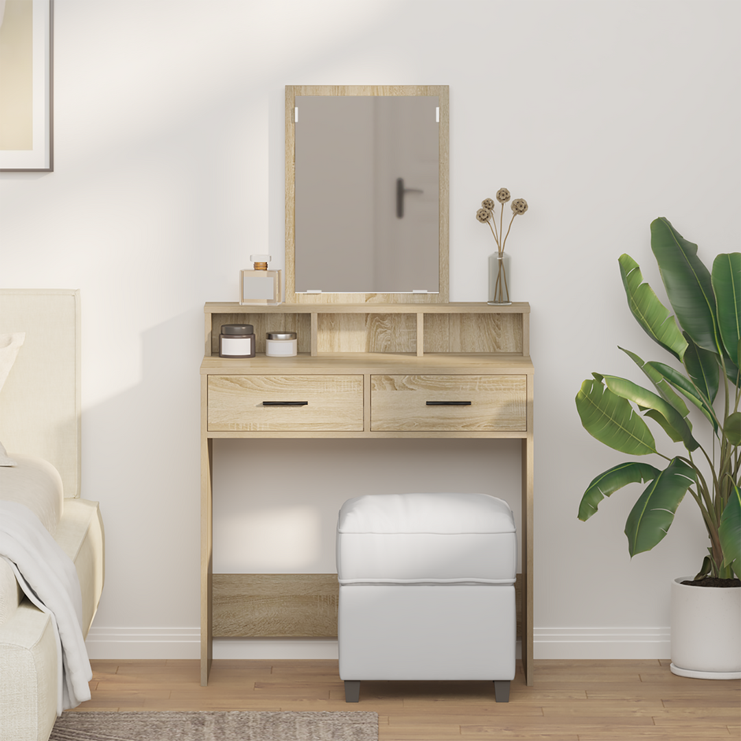 Klædeskab med skuffe Sonoma eg 79 x 41 x 140 cm Konstrueret træ