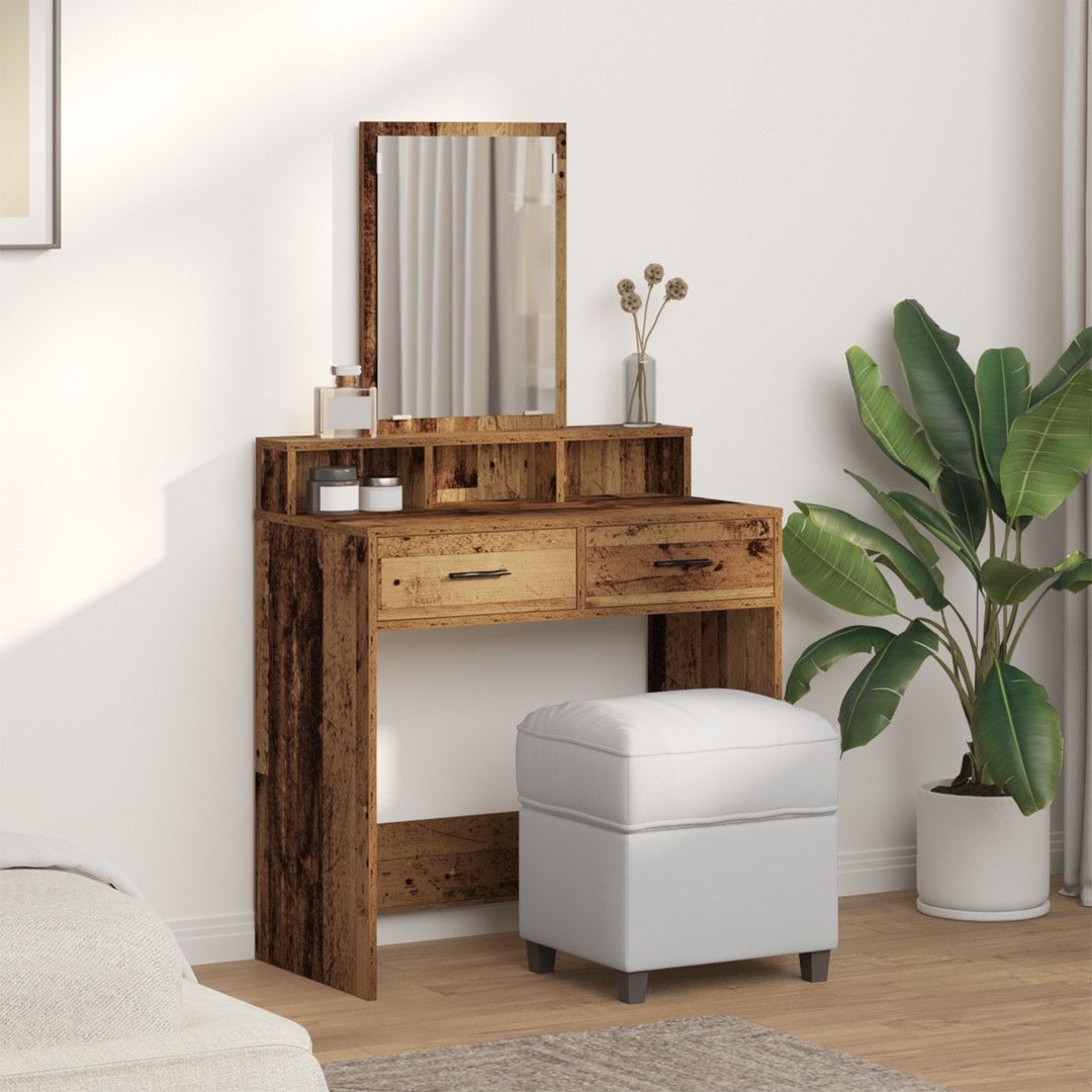 Klædeskab Gammelt træ 79 x 41 x 140 cm Konstrueret træ
