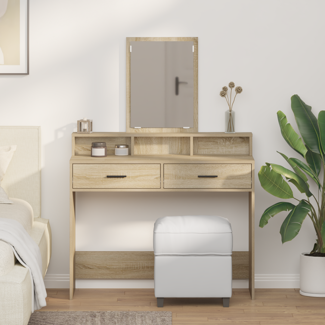 Klædeskab med hylde Sonoma eg 100 x 41 x 140 cm Konstrueret træ