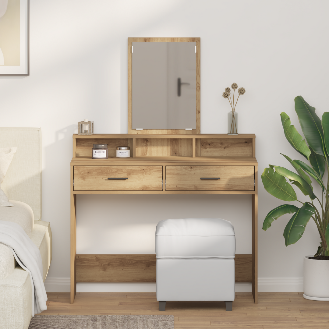 Klædeskab Artisan Egetræ 100 x 41 x 140 cm Konstrueret træ