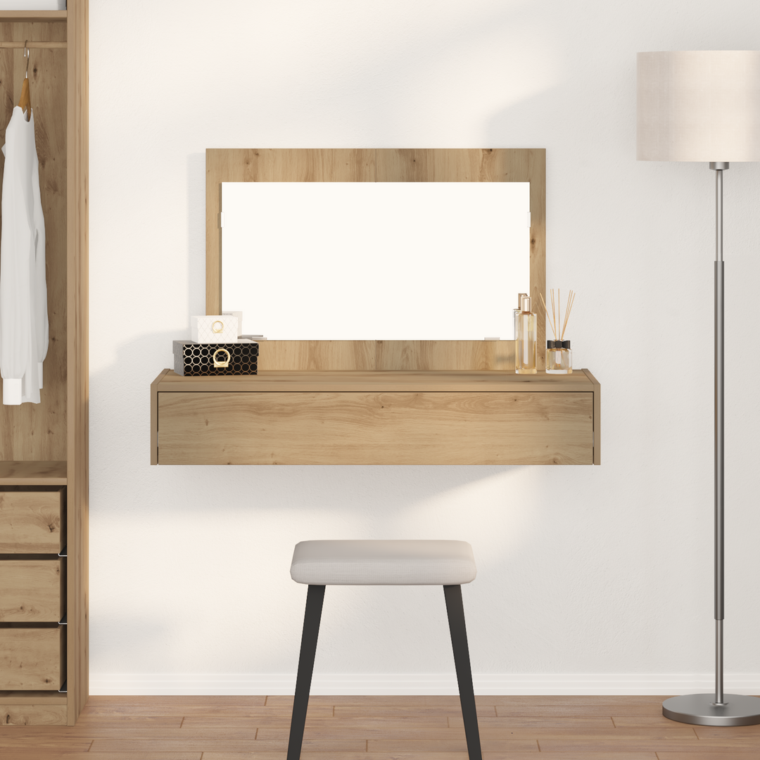 Klædeskab med skuffe Brun 100 x 40 x 70 cm Konstrueret træ