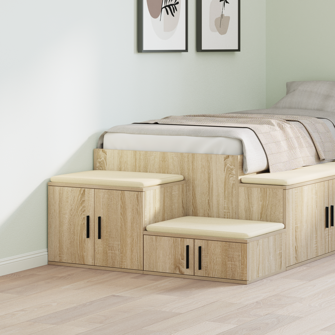 Opbevaringsskab 2 pcs Sonoma eg 103 x 41 x 40 cm