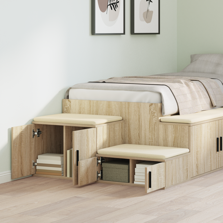Opbevaringsskab 2 pcs Sonoma eg 103 x 41 x 40 cm