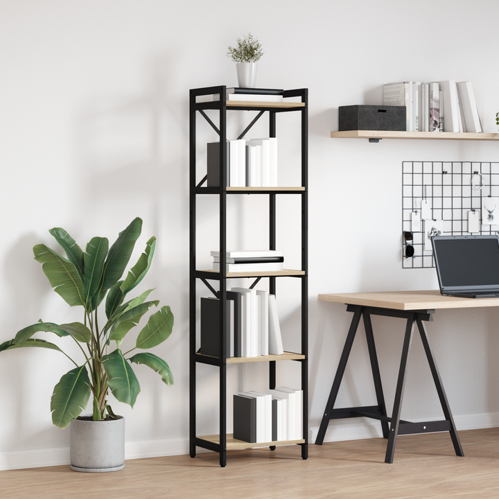 Bogreol Sonoma eg 40 x 30 x 155 cm Konstrueret træ
