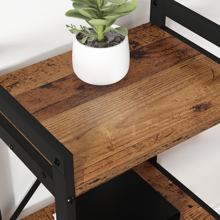 Bogreol Gammelt træ 40 x 30 x 50 cm Konstrueret træ