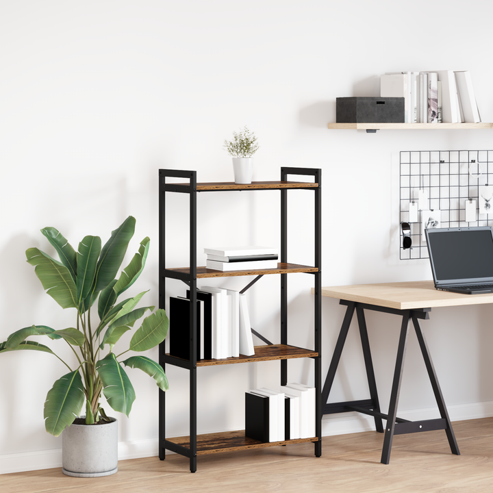 Bogreol Gammelt træ 60 x 30 x 120 cm Konstrueret træ