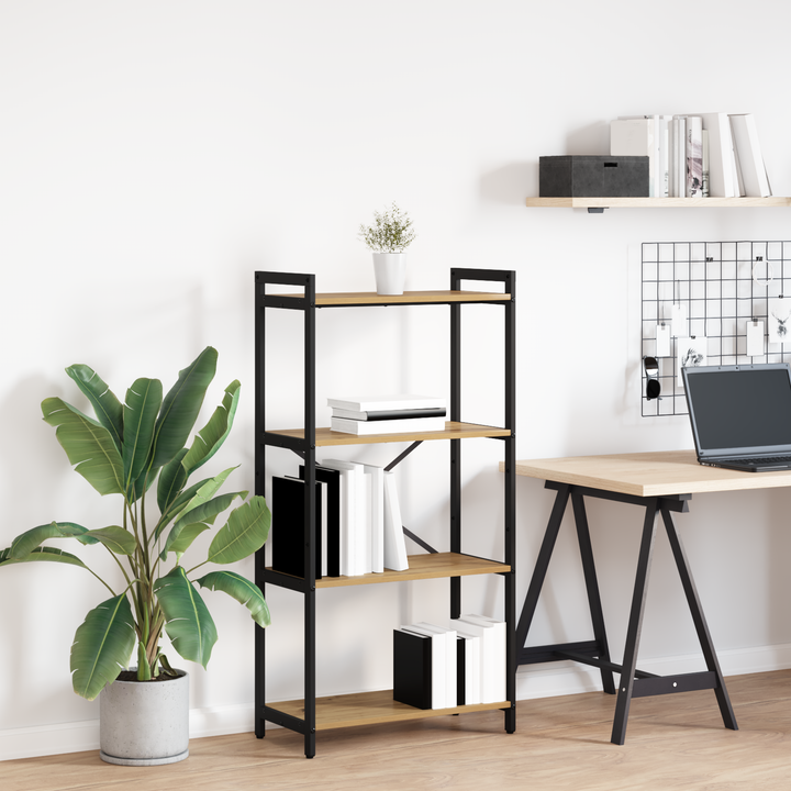 Bogreol Artisan Egetræ 60 x 30 x 120 cm Konstrueret træ