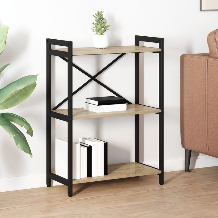 Bogreol Sonoma eg 60 x 30 x 85 cm Konstrueret træ