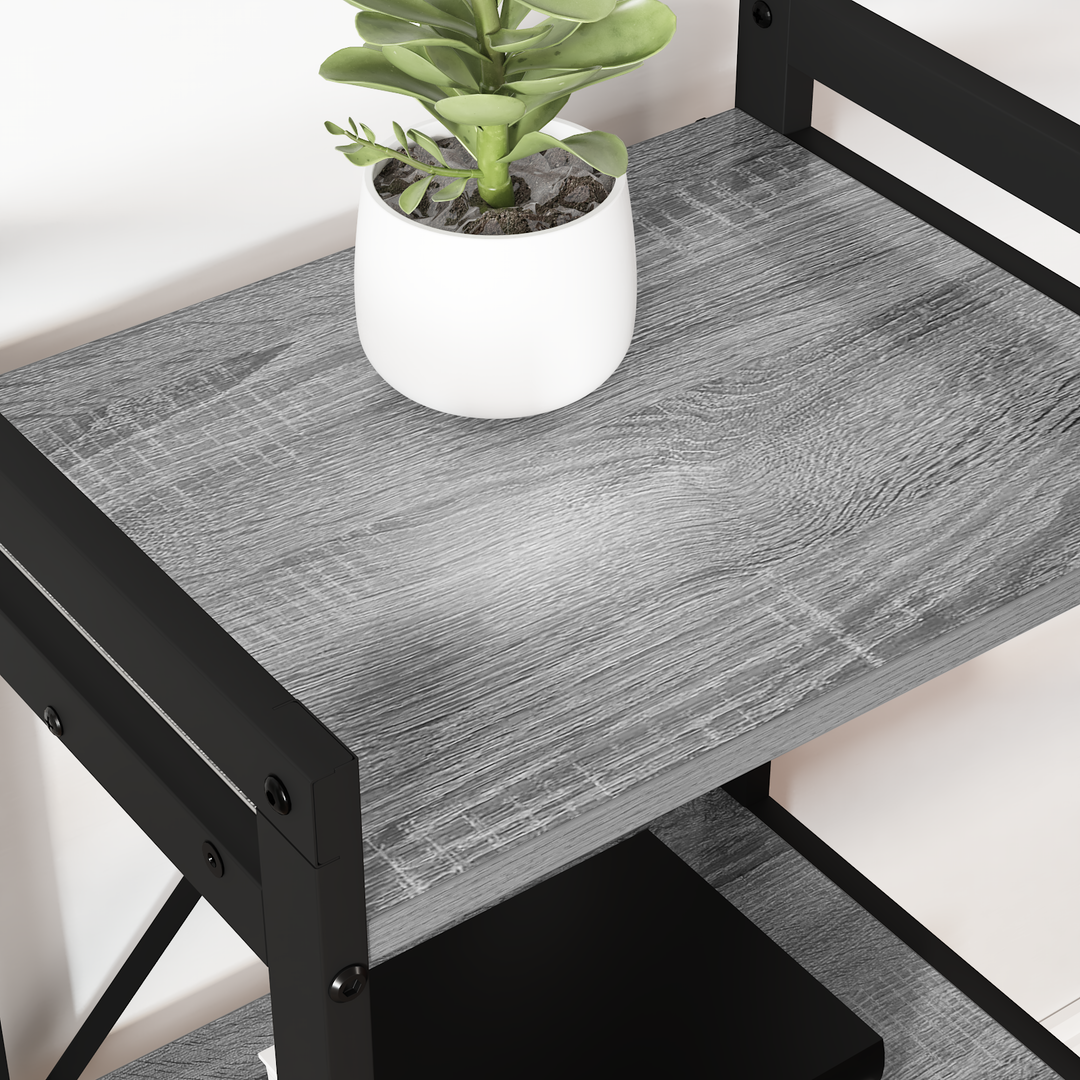Bogreol Grå sonoma-eg 60 x 30 x 85 cm Konstrueret træ