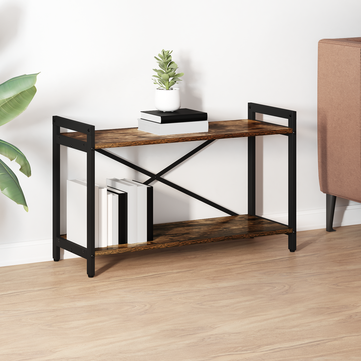 Bogreol Røget eg 80 x 30 x 50 cm Konstrueret træ
