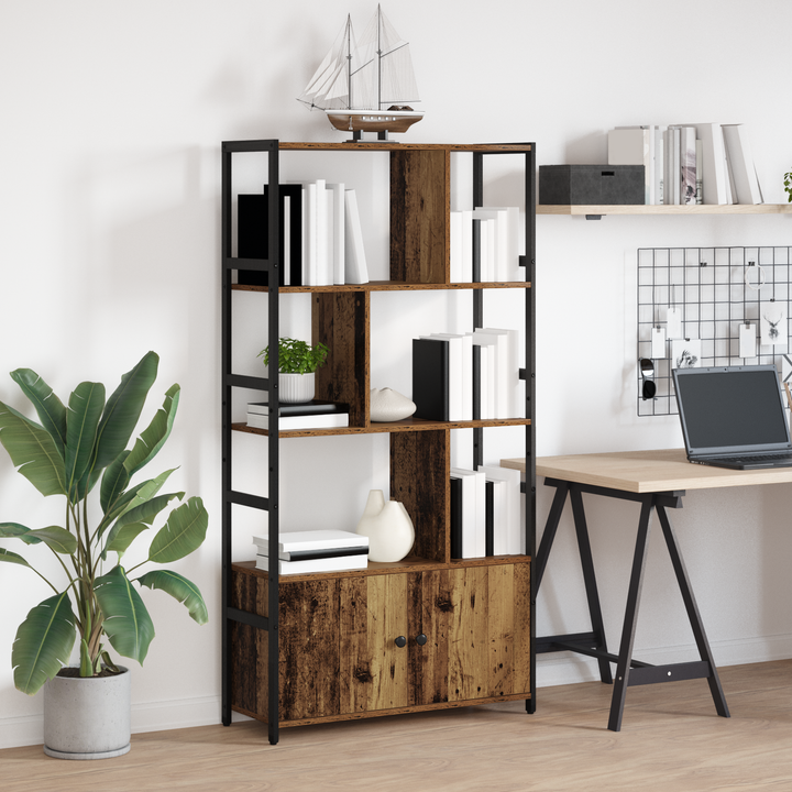 Bogreol Gammelt træ 80 x 30 x 155,5 cm Konstrueret træ