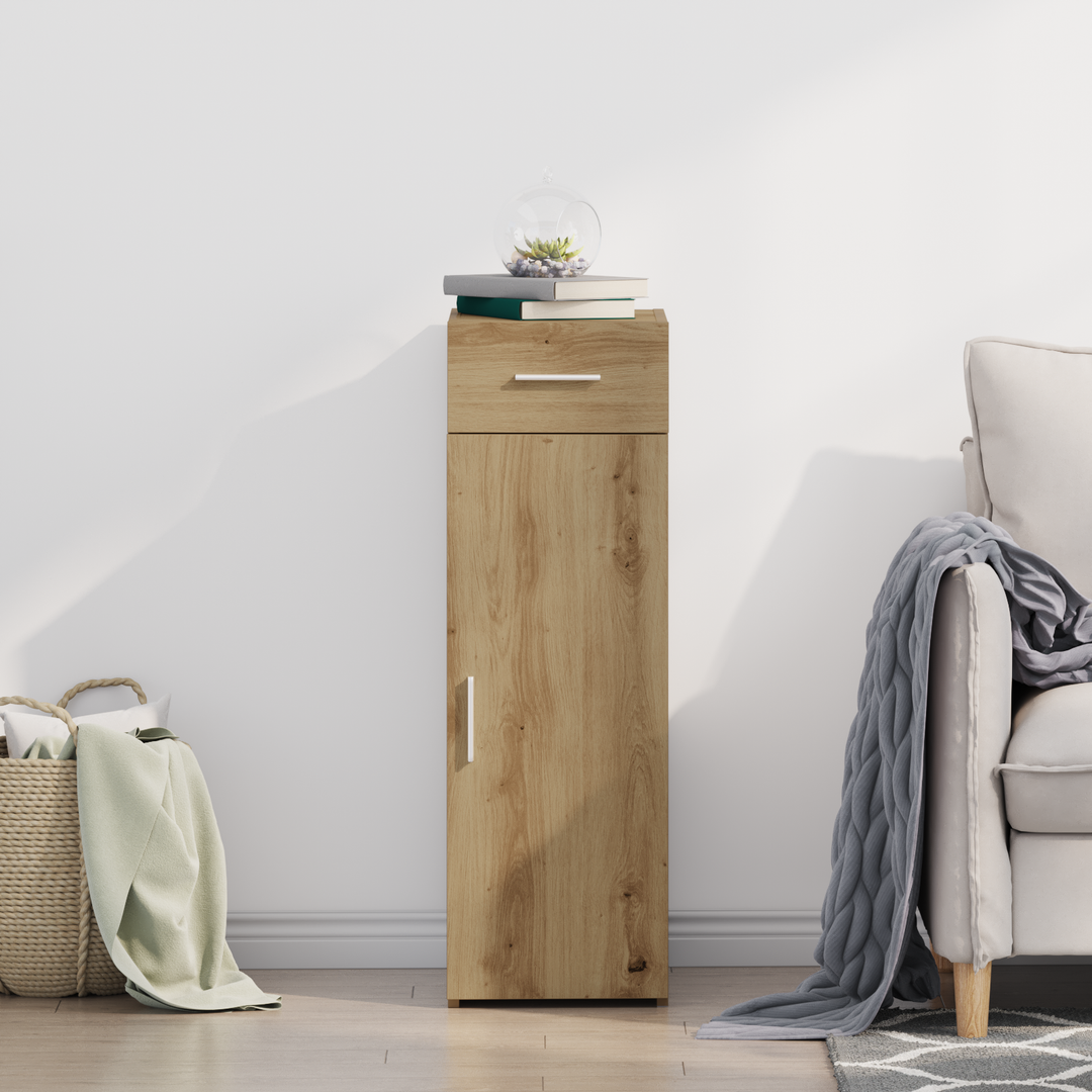 Sideboard med skuffe Artisan Egetræ 30 x 42,5 x 93 cm