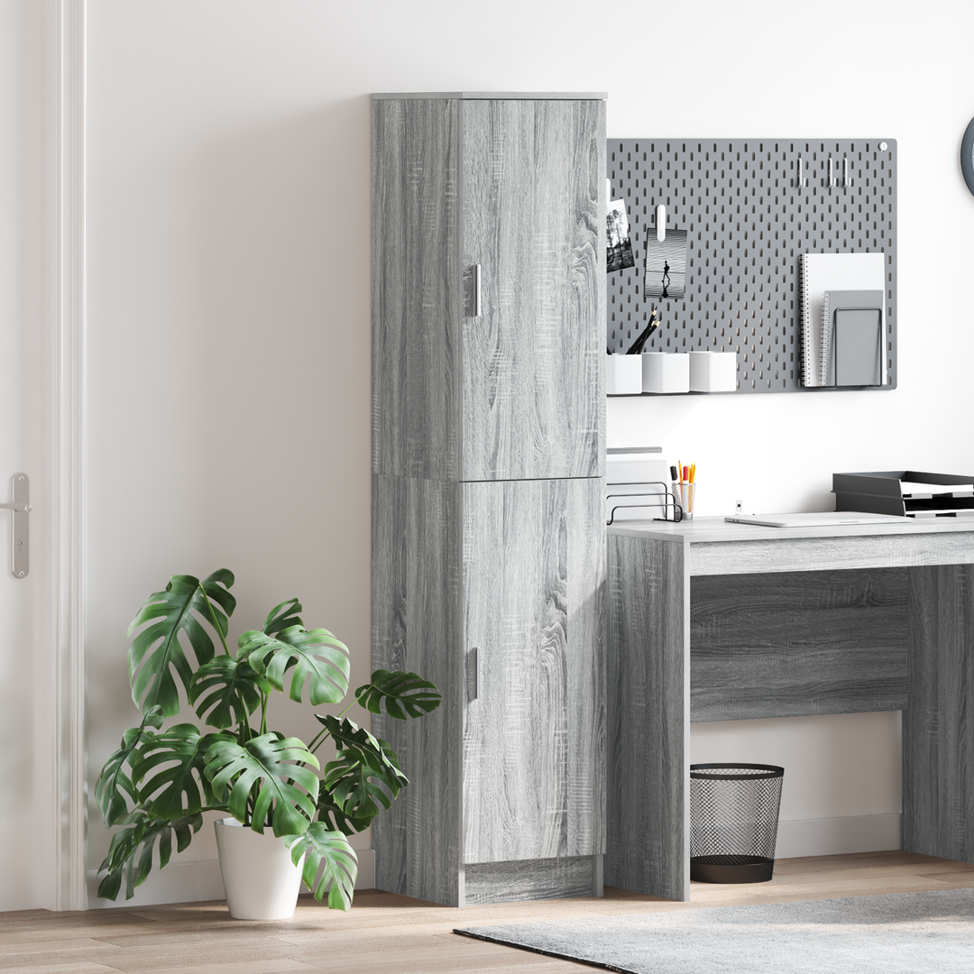 Highboard Grå Sonoma 35 x 39 x 168 cm