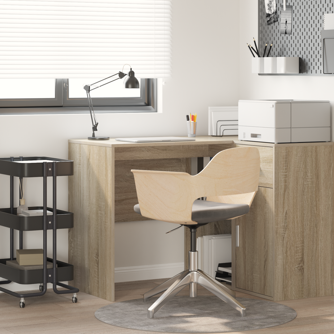 Bord med hylde Sonoma eg 102 x 50 x 75 cm Konstrueret træ