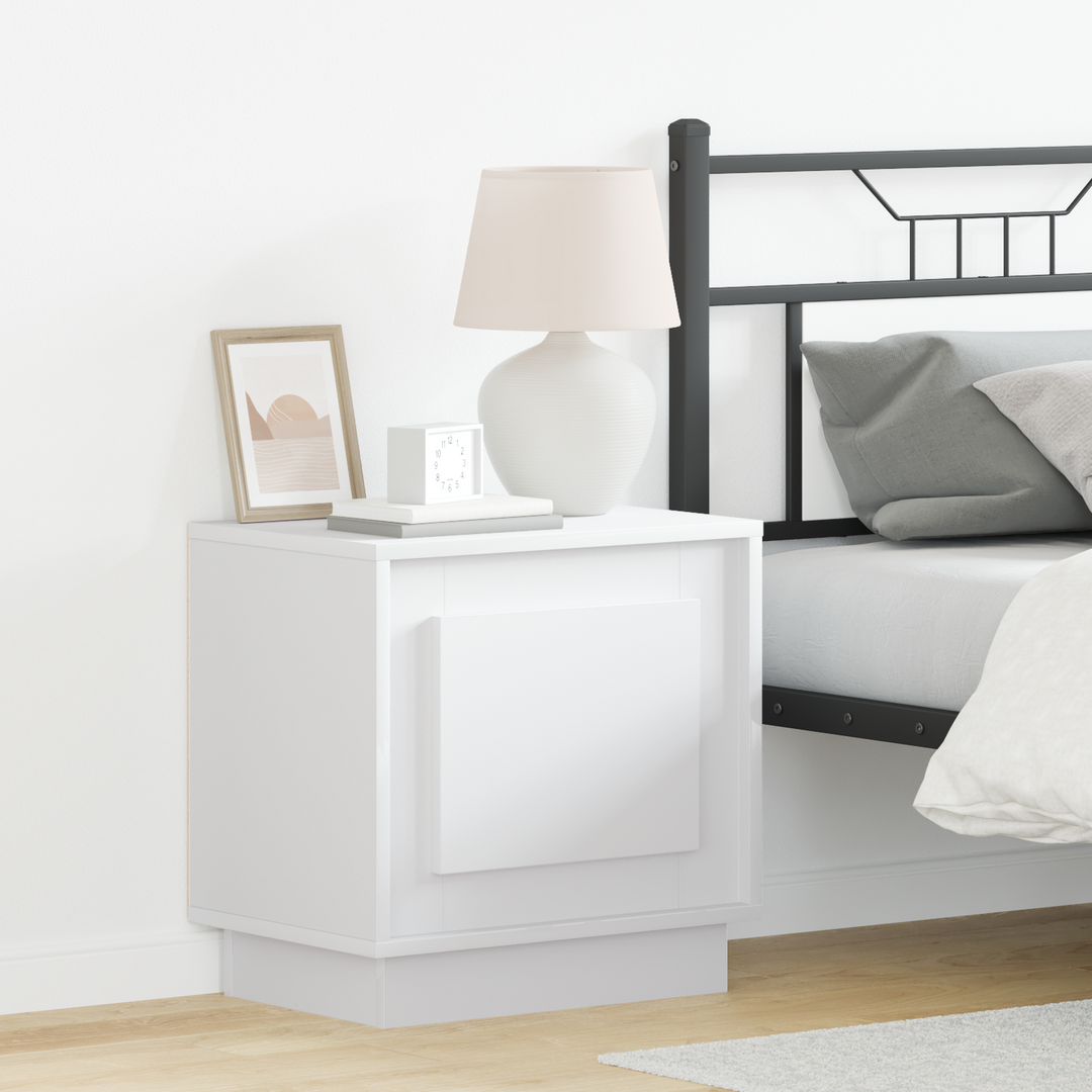 Natskab 2 pcs Hvid 44 x 34,5 x 45 cm Konstrueret træ