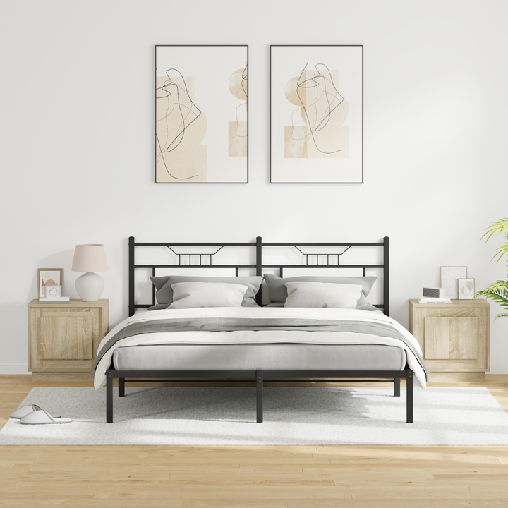 Natskab 2 pcs Sonoma eg 44 x 34,5 x 45 cm Konstrueret træ