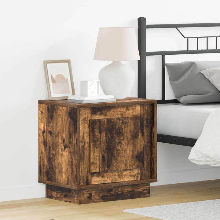 Natskab 2 pcs Røget eg 44 x 34,5 x 45 cm Konstrueret træ