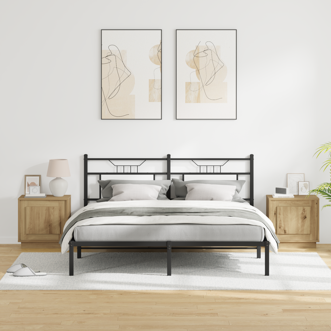 Natskab 2 pcs Artisan Egetræ 44 x 34,5 x 45 cm Konstrueret træ