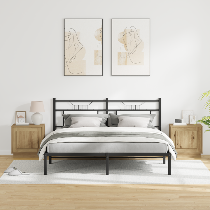 Natskab 2 pcs Artisan Egetræ 44 x 34,5 x 45 cm Konstrueret træ