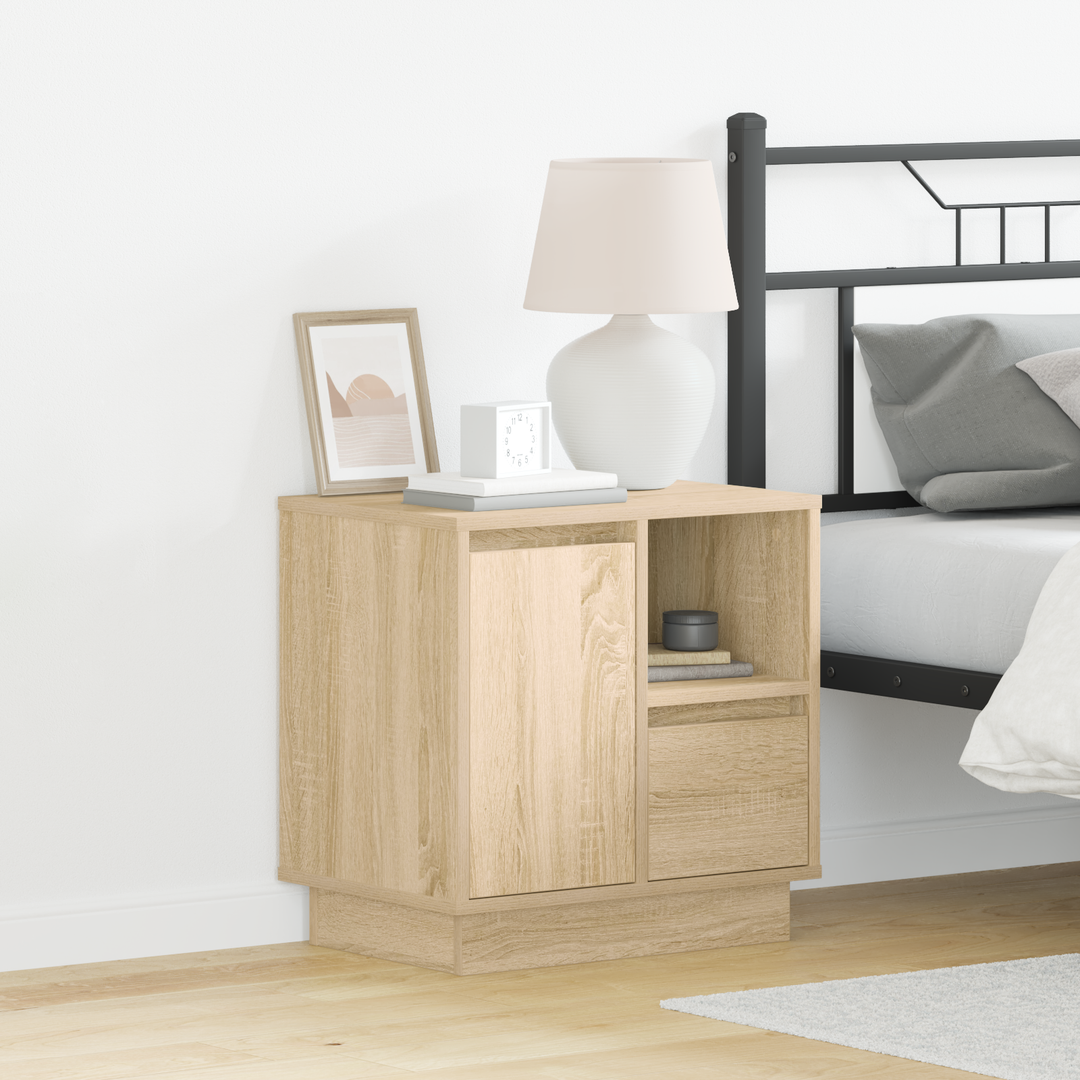 Natskab 2 pcs Sonoma eg 50 x 34,5 x 50 cm. Konstrueret træ