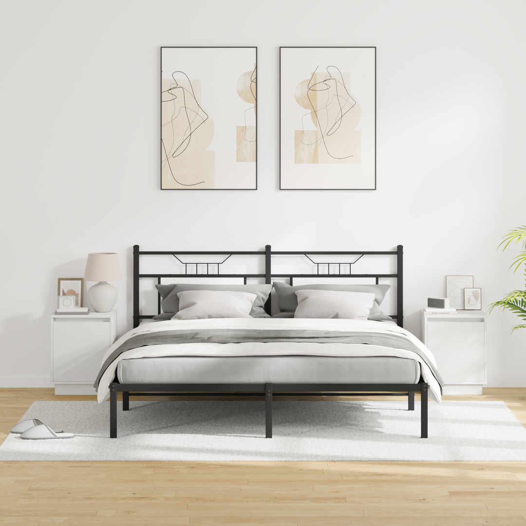 Natskab 2 pcs Hvid 39 x 34,5 x 50 cm Konstrueret træ