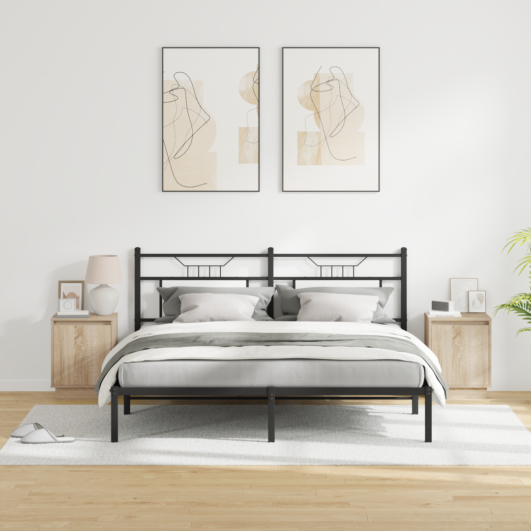 Natskab 2 pcs Sonoma eg 39 x 34,5 x 50 cm Konstrueret træ