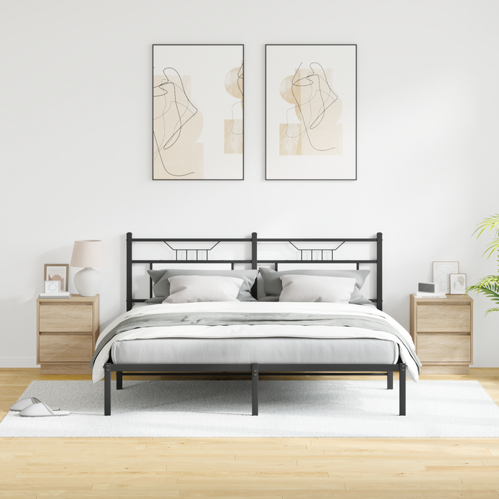Natskab 2 pcs Sonoma eg 39 x 34,5 x 50 cm Konstrueret træ
