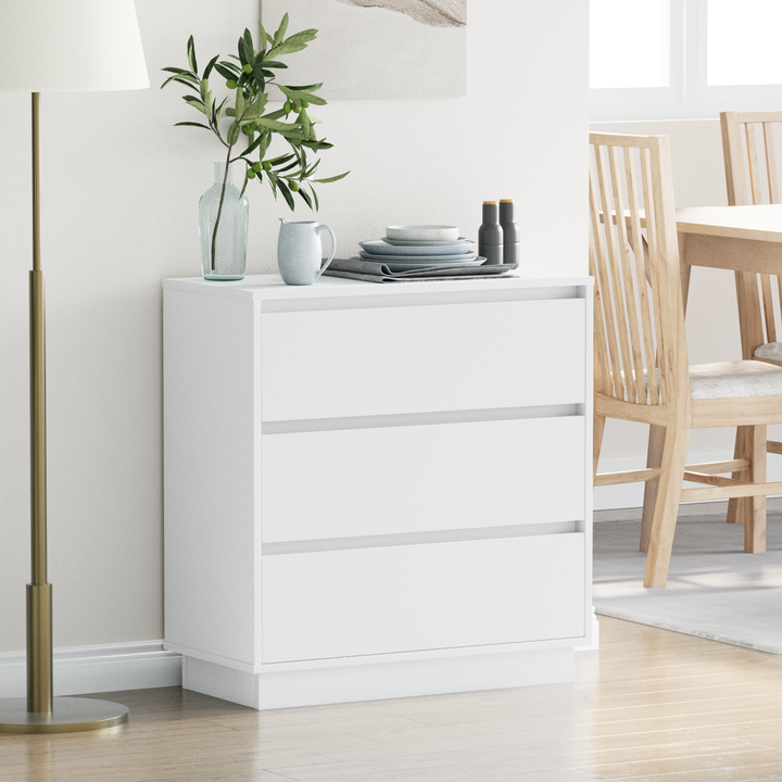 Natskab med skuffe Hvid 71 x 34,5 x 75 cm Konstrueret træ